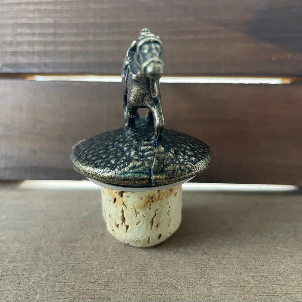 Blanton’s Bourbon Jockey Bottle Stopper LETTER T